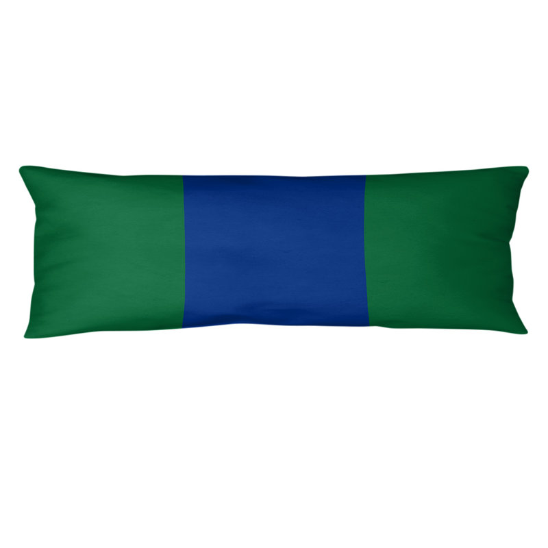 Oreiller de corps en polyester / polyester Arizona Football Stripes, Football Seattle, Vert/bleu marine