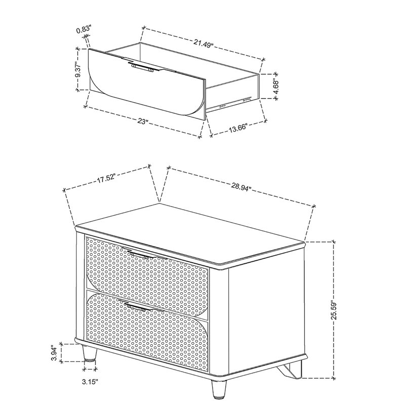 LAURA SILVER NIGHTSTAND