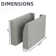 Manusite Upholstered Side Armrest Module for Accent Chair