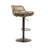 2Pcs Blue Linen Swivel Stools, Adjustable Height With Footrest For Home Dining Room Bar Kitchen And Comfort-837263202