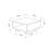 Modern Anthracite Coffee Table, 23.6 x 23.6 x 12.6 Inches | 100% Melamine Coated Particle Board, Thickness: 0.7 Inches | Stylish Design, Self Assembly, Perfect for Living Room & Contemporary Spaces