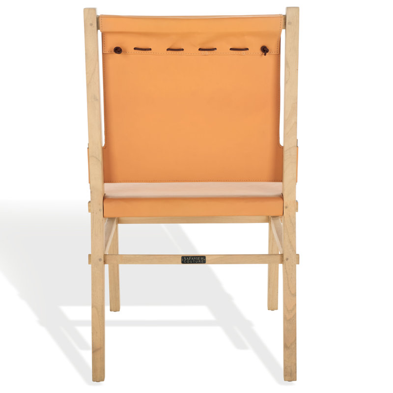Catriella Leather Dining Chair, Natural