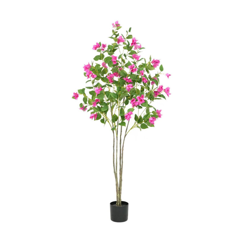 Bougainvillée artificiel, arbre vert, H 47,24 po