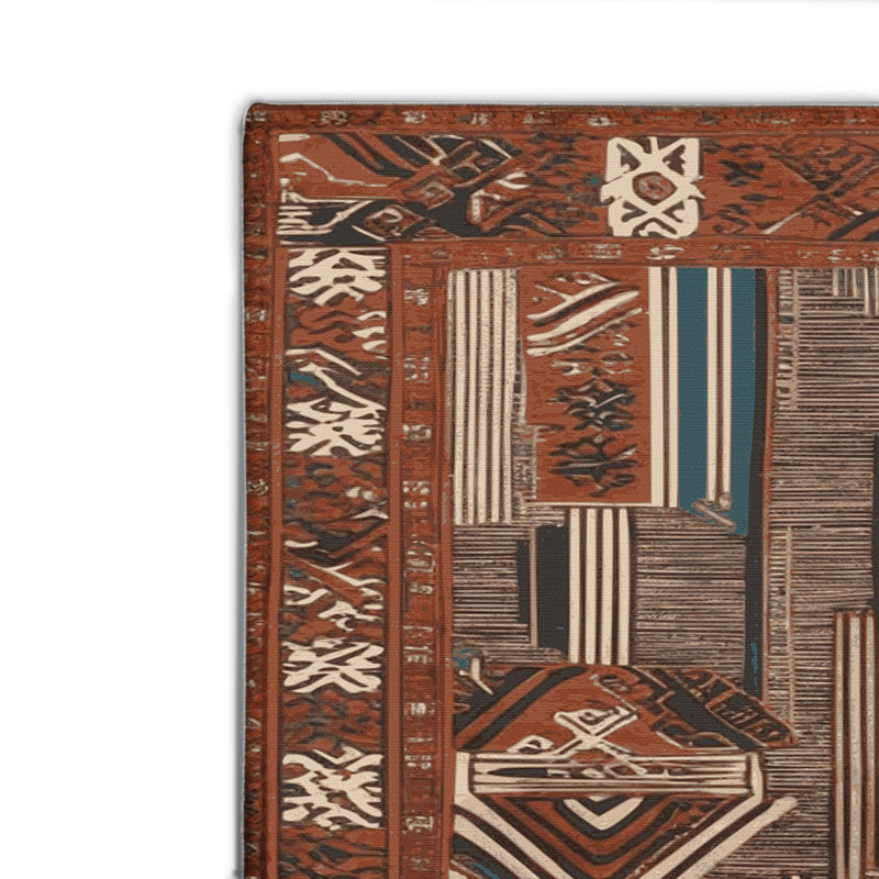 ArtDeco Brown Indoor and Outdoor Area Rug, Rectangle 2' x 3'