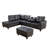 Plyler 97.2" Wide Modular Sectional with Ottoman-1531271663-1531271660