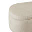 Banc de rangement à dessus rabattable crème Boucle pour le salon ou la chambre à coucher avec charnières et pieds solides-1188028255