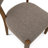 Mid-Century Modern Dining Chairs Brown Fabric Upholstered Wood Frame Kitchen Chairs-1515309340
