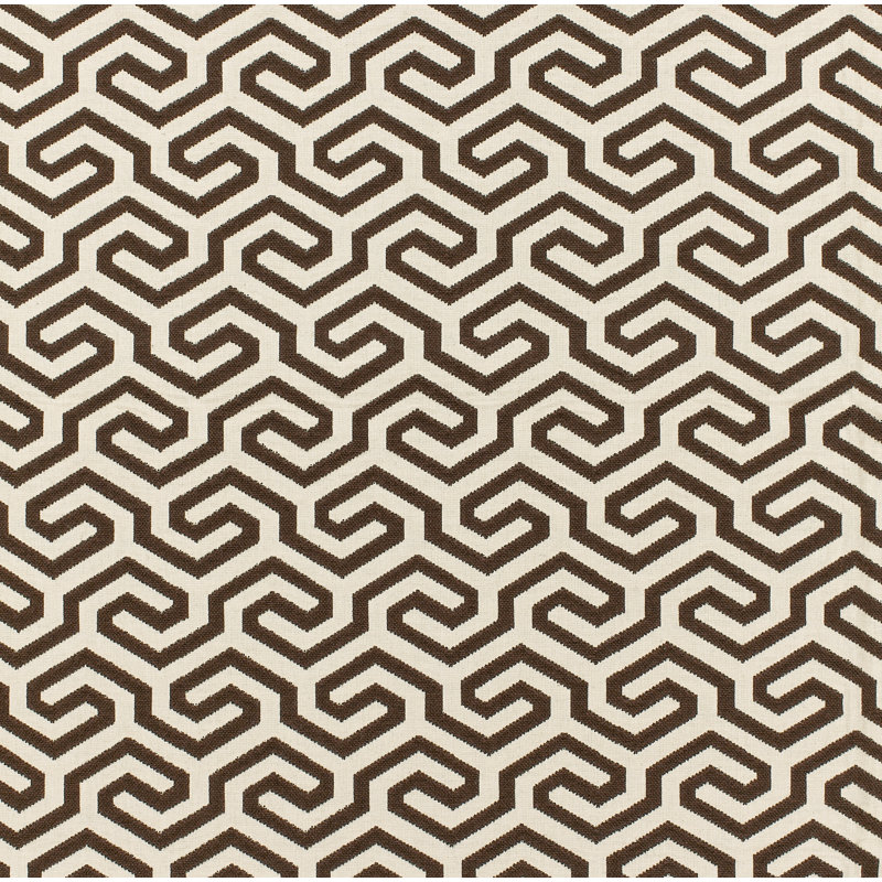 Ming Fret Fabric, Chocolate
