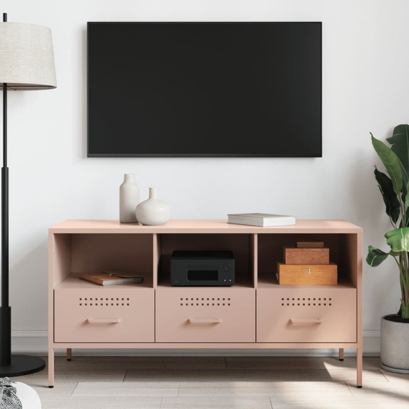 Yes_No_Yes_No_No Unfinished TV Stand, Pink, 100.5cm