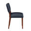 Ensemble de 2 chaises de salle à manger en simili cuir Bryson Midnight