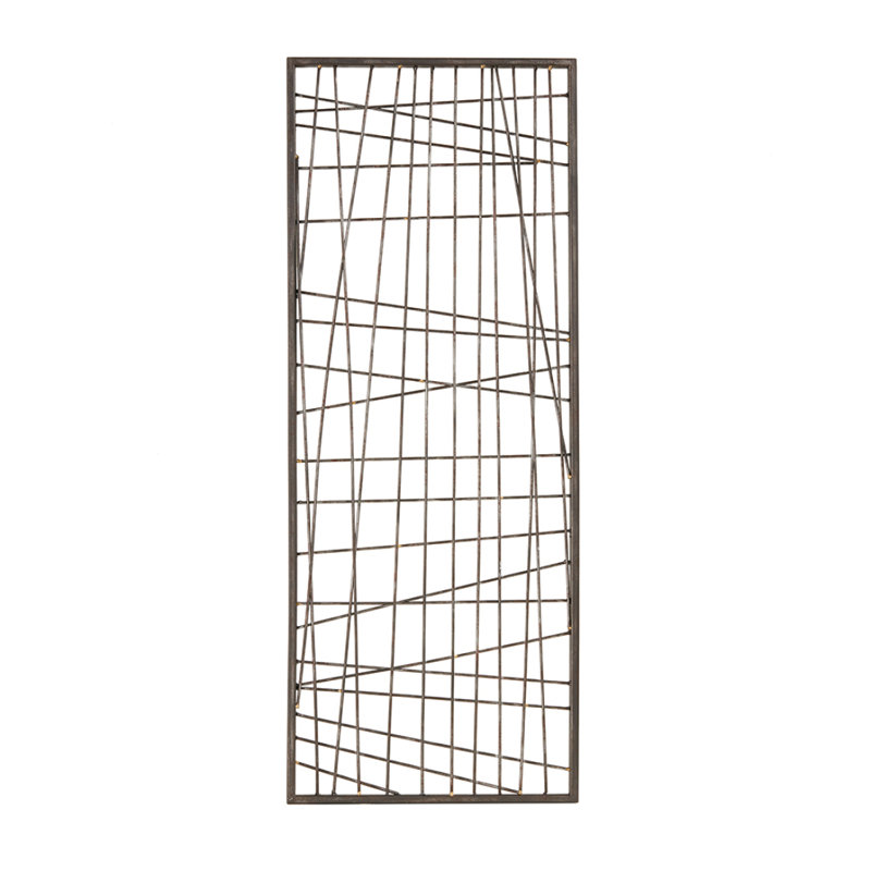 Distressed Black Metal Wall Decor