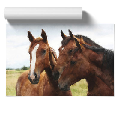 Three Horses - No Frame Print