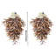 Paquet de 2 couronnes olive pour porte d'entrée, style campagnard, guirlande d'automne pour fête d'Halloween, couronne de feuilles d'olivier avec décoration murale de fenêtre en toile de jute