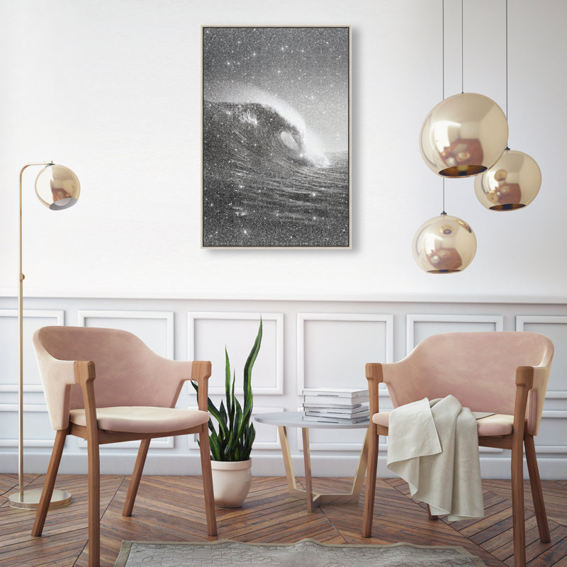 Tectonic Flow II Print by Oliver Gal, 16"H x 11"W, Silver Floater Frame