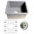 Pranav 18'' L Dual Mount Single Bowl Fireclay Kitchen Sink-87144703