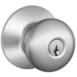 Door Knob, Satin Chrome