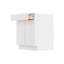 Armoire de cuisine à 2 tiroirs Furinno, prête à assembler, 24 po x l 27 po x H 34,5 po, blanc-118486842