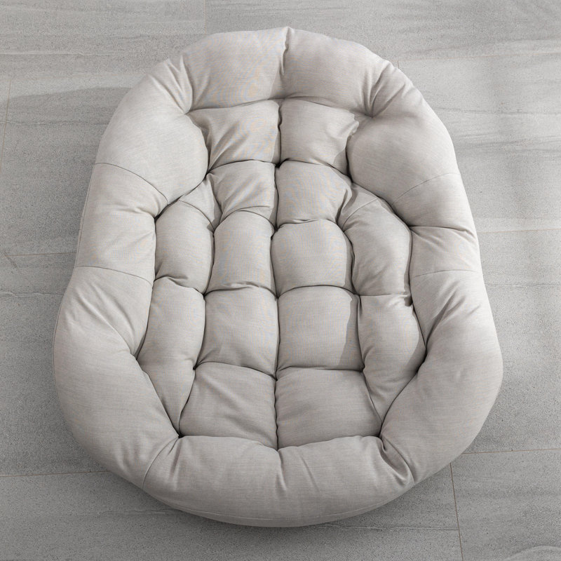 Chaise de patio avec coussins, Beige