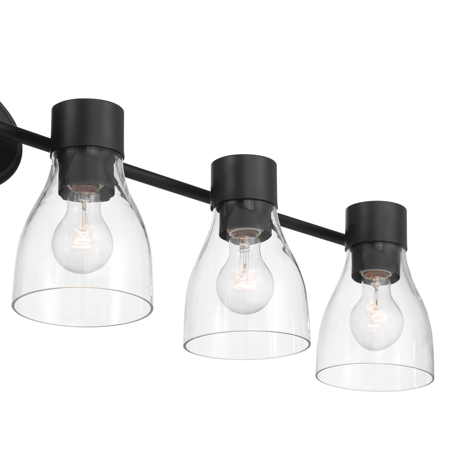 Jessa Dimmable Vanity Light, Satin Black, 6