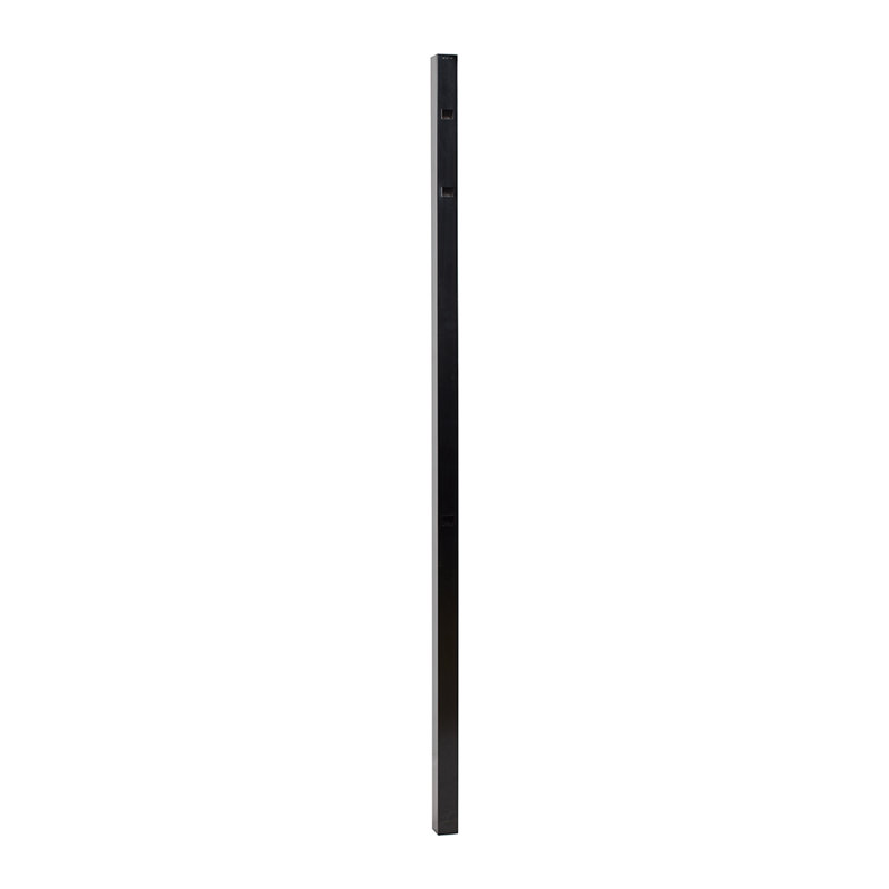Athens Fortress Building Products Gloss Black Metal Line Post for Posts