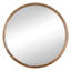 Miroir mural en bois de pin de 31,5 po pour salle de bain et salon