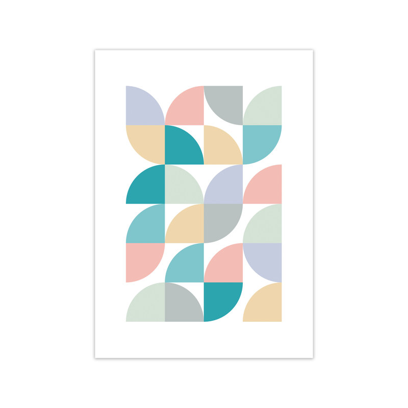 Abstract Pastel Nursery C - Print, No Frame, 59cm H x 42cm W x 1cm D