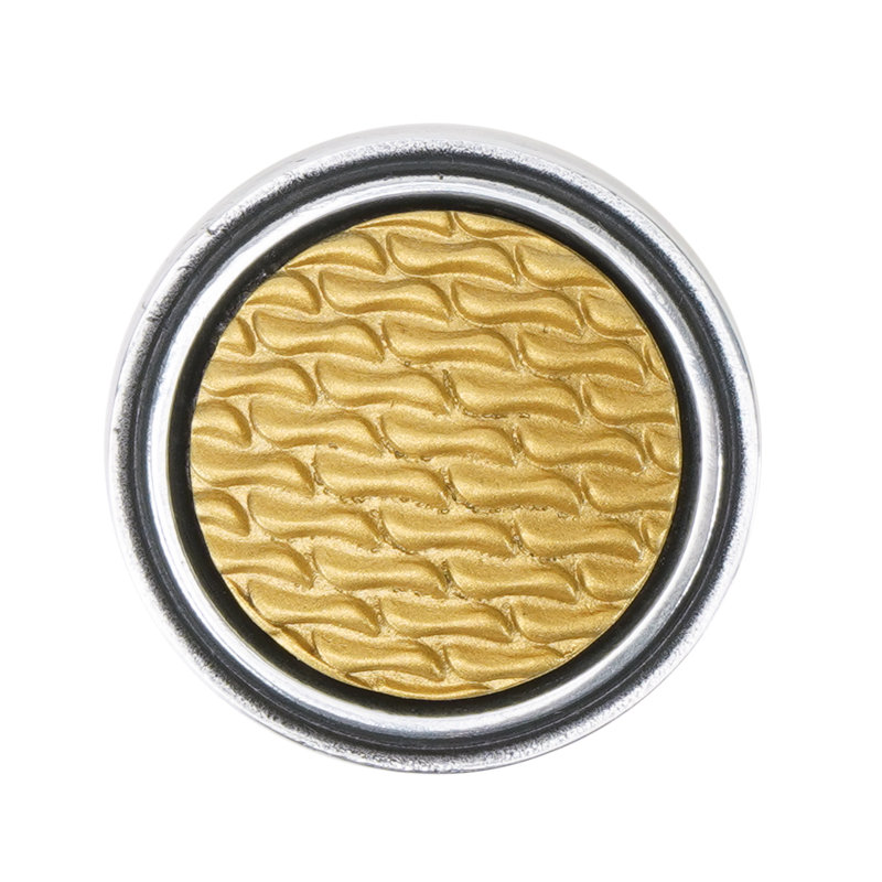 Spectra Waves knob in chrome finish, Chrome/Gold
