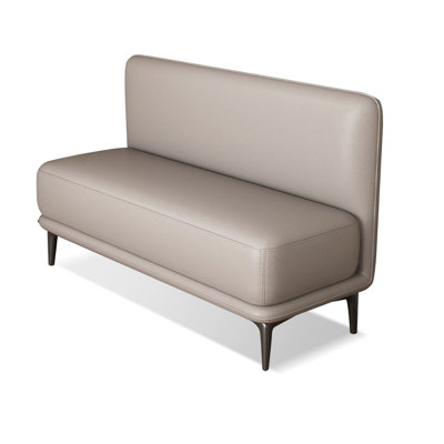 Gray Upholstered Bench