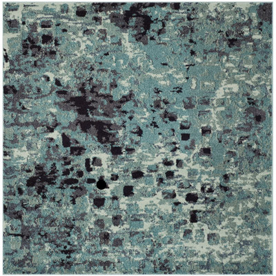 Hertzler Abstract Light Blue/Multi Rug