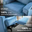 Nassi Upholstered Swivel Recliner Chair With Rocking Function-472154427
