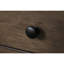 Table de chevet transitionnelle à 3 tiroirs en noyer foncé pour chambre à coucher avec tiroirs doublés de feutre et finition supérieure, fond en bois de cèdre