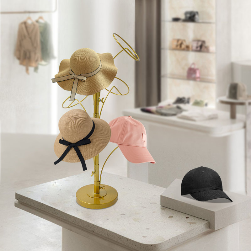 Présentoir à chapeaux avec 6 crochets