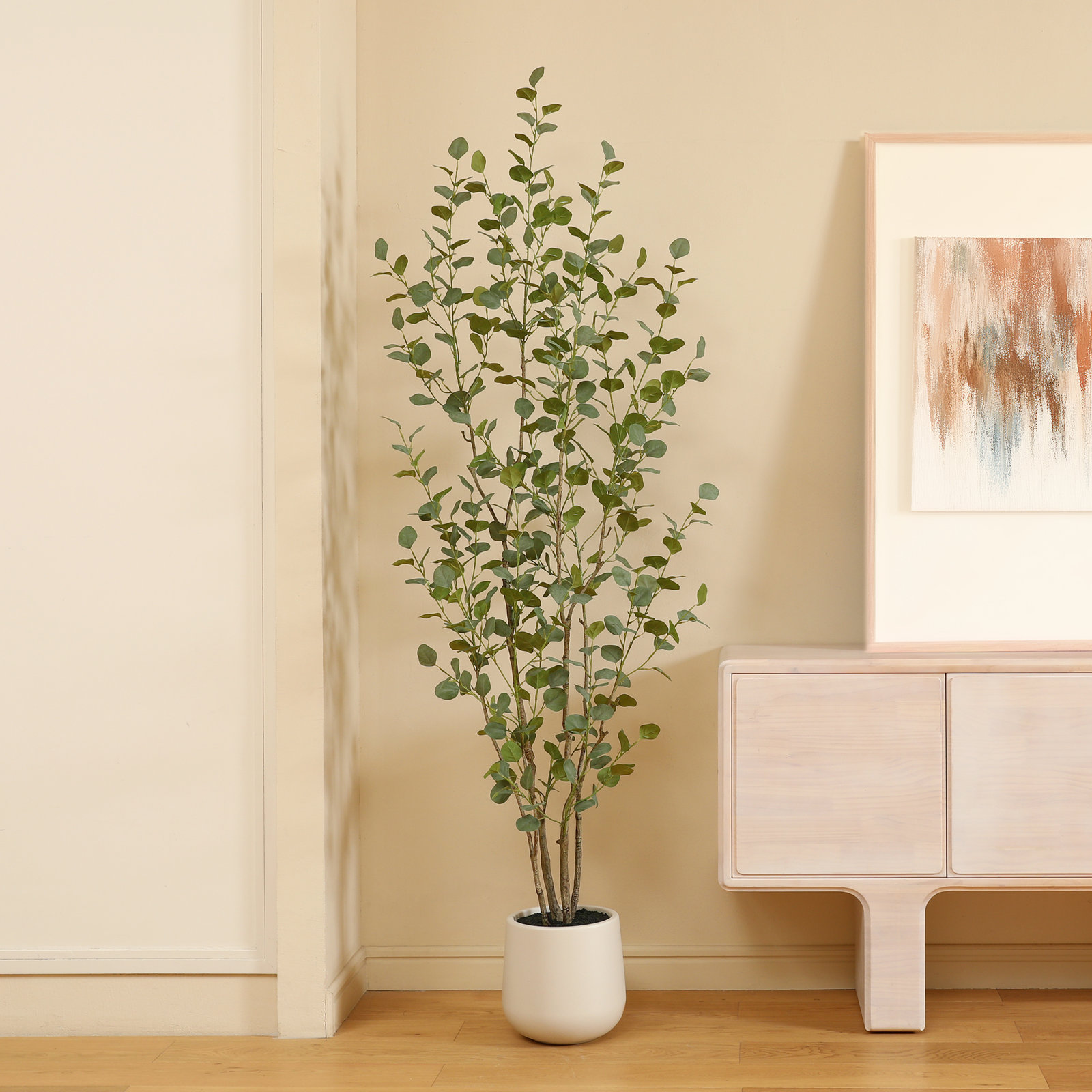 Adalia Eucalyptus Tree in Pot, 84" H x 28" W x 28" D