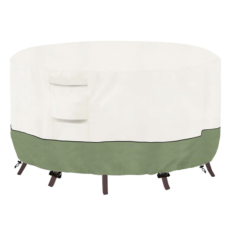 Heavy Duty Waterproof Patio Table Cover for Round Patio Furniture Set, 27.5" H x 96" W x 96" D