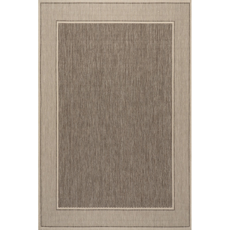 Gris Contemporary Indoor/Outdoor Area Rug, Rectangle 9' x 12'