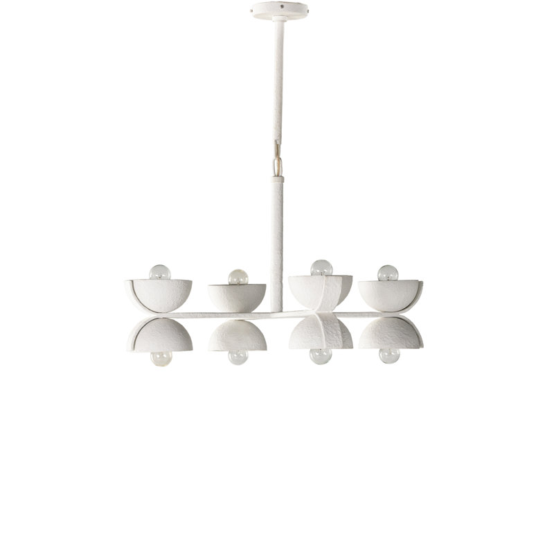 Santorini 8 - Light Chandelier, White