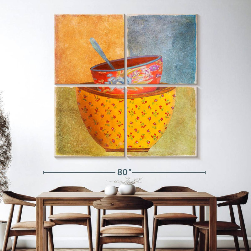 Senne Collage Bowls II, 74" H x 74" W