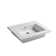 WS Bath Collections 20.3'' Glossy White Ceramic Rectangular Bathroom Sink with Overflow