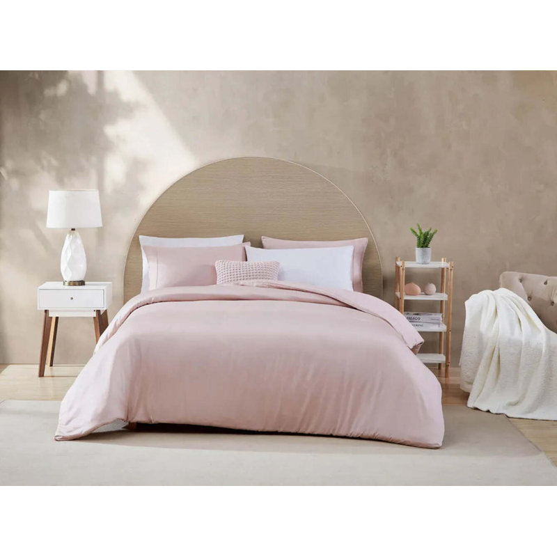 Natural Premium Duvet Cover, King Duvet Cover, Blush
