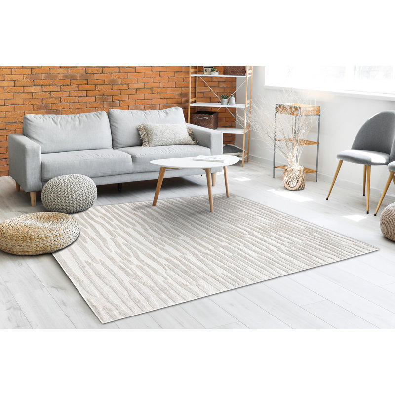 Casch Abstract Area Rug, Rectangle 140 x 190cm