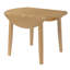 Table de salle à manger ronde extensible (table seule, sans chaises, plateau et pieds inclus) en MDF et bois d'hévéa. Style moderne et gain d'espace pour les petites cuisines.