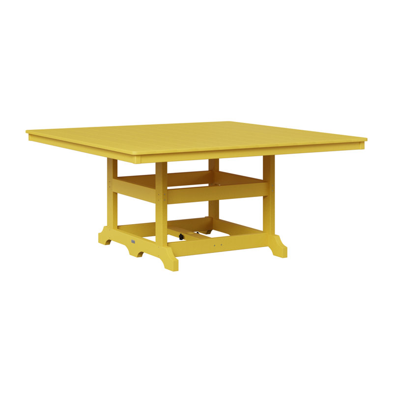 Table de salle à manger Berlin Classic, Jaune soleil levant, Jaune soleil levant