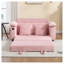 Canapé futon convertible 58 pouces en chenille