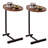 2-Pieces C-Shaped Side Table, C Table End Table For Sofa And Bedside, Couch Side Tables, Wood C-Shaped End Table With Metal Frame Slide For Bedroom Living Room-241268086