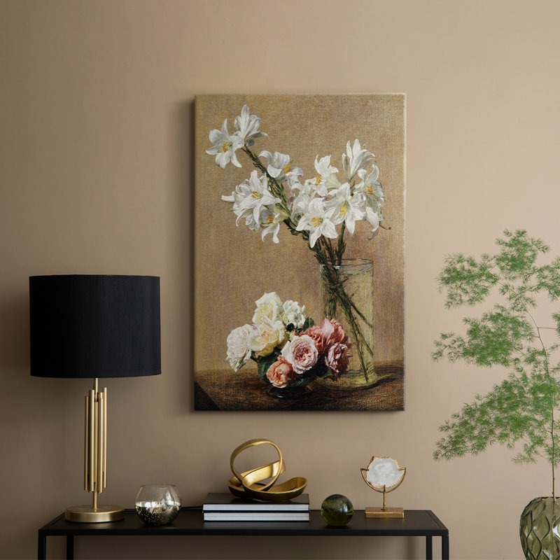 «Vintage Floral Print», imprimé de fleurs sur mesure, H 48 po x l 32 po