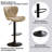 4-piece Swivel Bar Stool Set – Adjustable Height Counter Stools With Back-1068224209