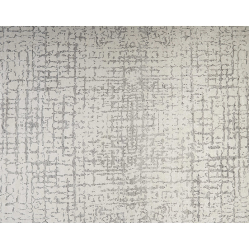 Leif Transitional Distressed Area Rug, Grey, Rectangle 5'6" x 8'6"