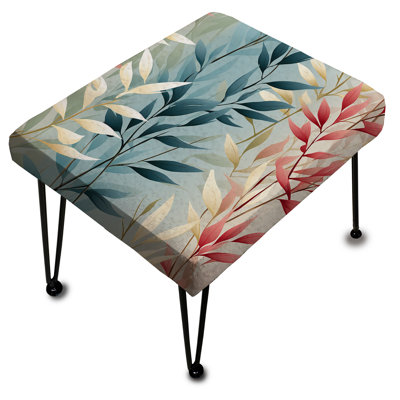 Natures Botanical Ferns Jungle Harmony - Repose-pieds rectangulaire botanique