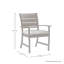 Charleston Aluminum Patio Dining Armchair with Cushions-706269131-706335716-770975224