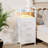 4 Drawer 36'' Tall Nightstand with Charging Station & LED Light Strip-1726037823